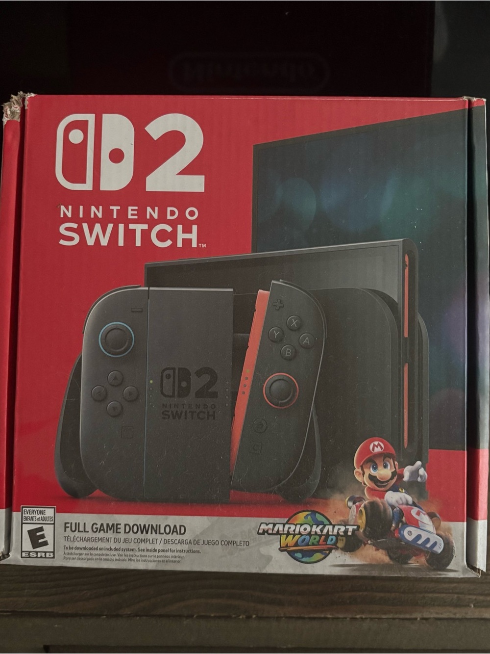 Nintendo Switch Console Black with Red Accents - Mario Kart Edition